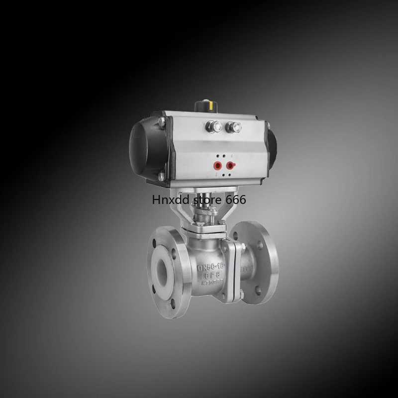 Пневматический шаровой клапан из нержавеющей стали с фторлиевым покрытием