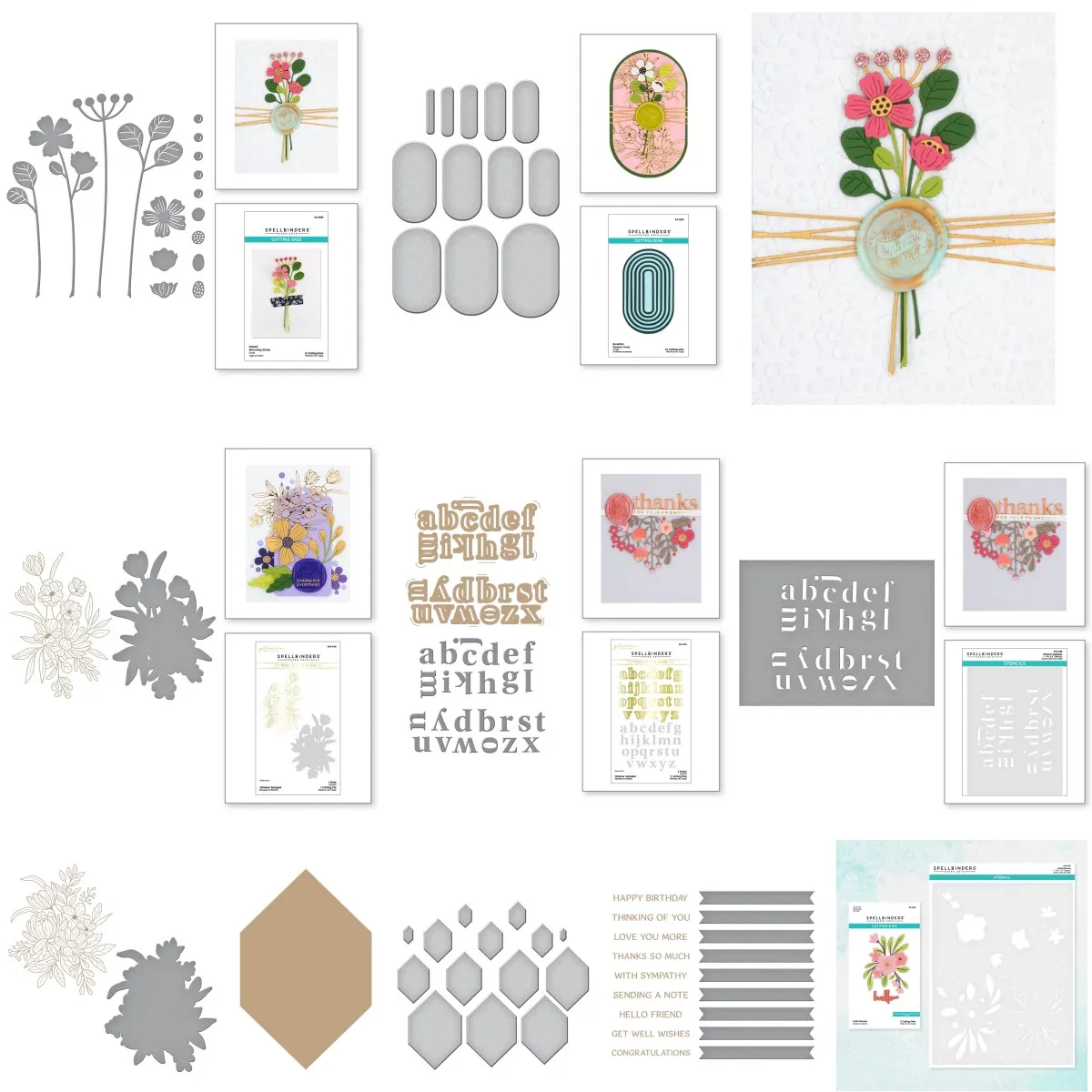 

2023 New Flower Ovals Alphabet Metal Cutting Dies Stencil Hot Foil DIY Scrapbooking Card Paper Cards Handmade Album Sheets