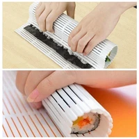 hotsale home kitchen sushi rolling roller plastic sushi mat maker diy new bamboo mat japanese kitchen supplies