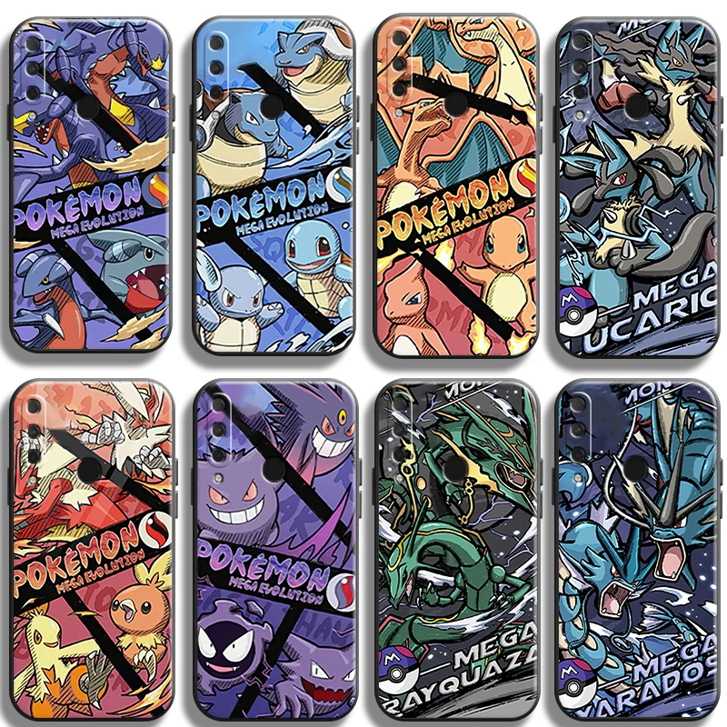 

Pokemon Anime Cool Phone Case For HUAWEI P20 P30 P40 Lite Pro Plus P20 Lite 2019 5G TPU Soft Funda Smartphone ShockProof