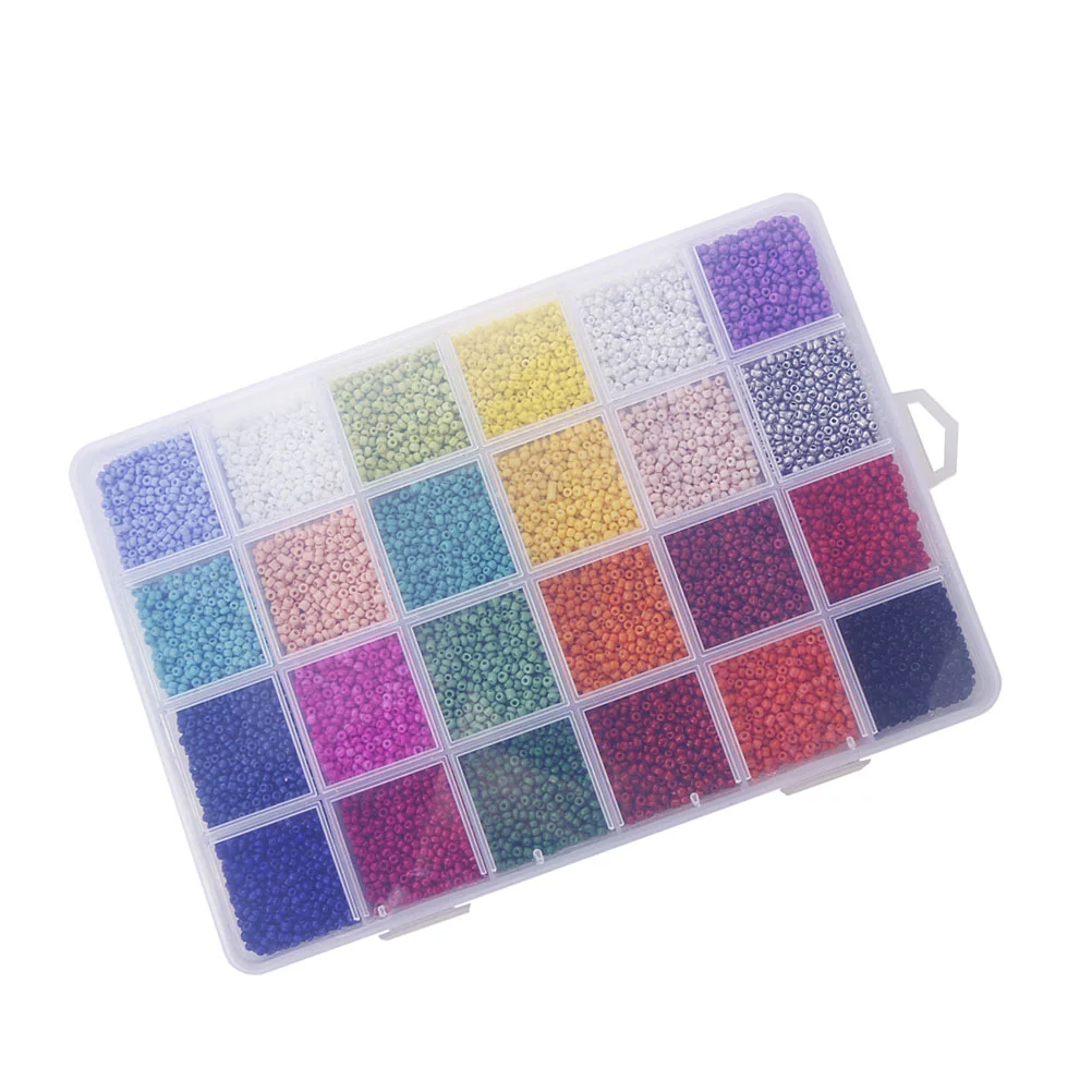 1 упаковка из 2 мм круглых стеклянных бусин сделай сам цветные бусины