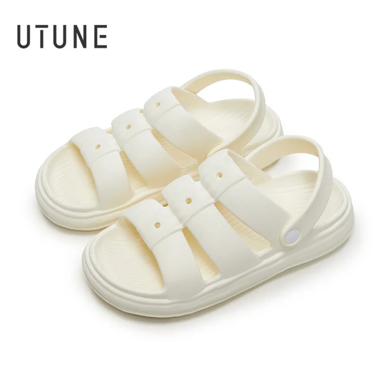 

Сандалии UTUNE женские на платформе в римском стиле, удобная летняя обувь для сада «сделай сам», модные повседневные Нескользящие тапочки