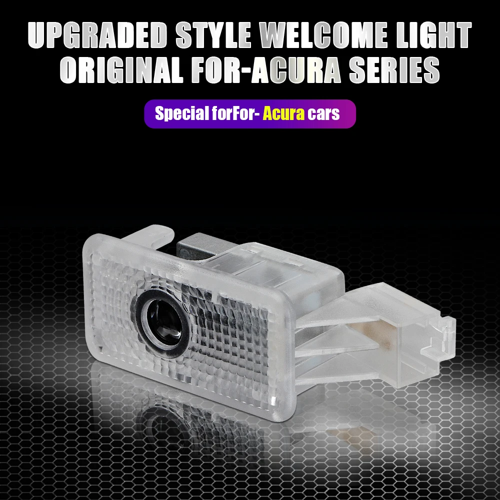 

2PCS LED Car Door Badge Projector Welcome Light For Acura MDX 2007 RLX 2014 ZDX 2010 TLX 2015 TL 2009