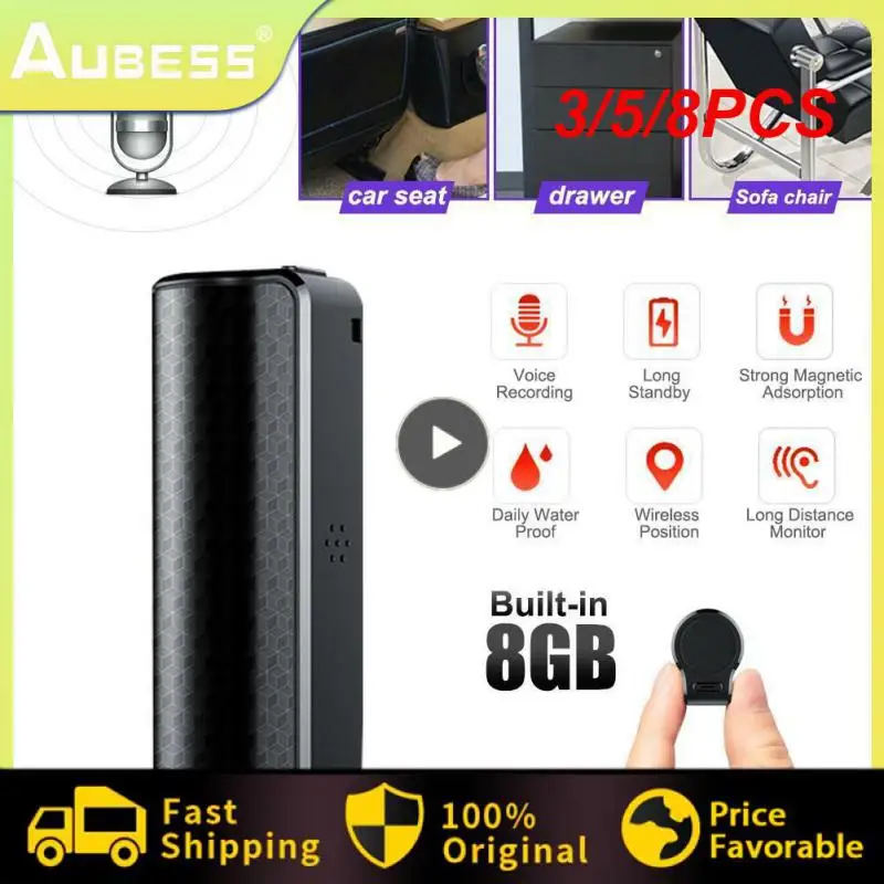 

3/5/8PCS Mini USB Pen Voice Activated 16GB Digital Audio Voice Recorder Mp3 Speler 192Kbps Opname