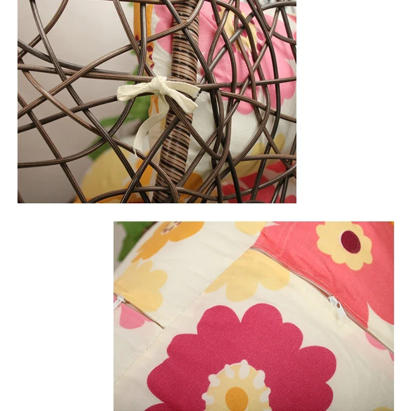 Незаполненная двойная подвесная подушка для стула-качели с яйцом круглая патио