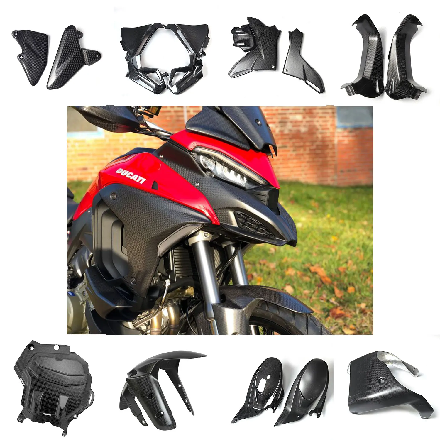 

Gokom Racing Motorcycle Parts Carbon Fiber Full kits For DUCATI MULTISTRADA V4 / V4S / RALLY