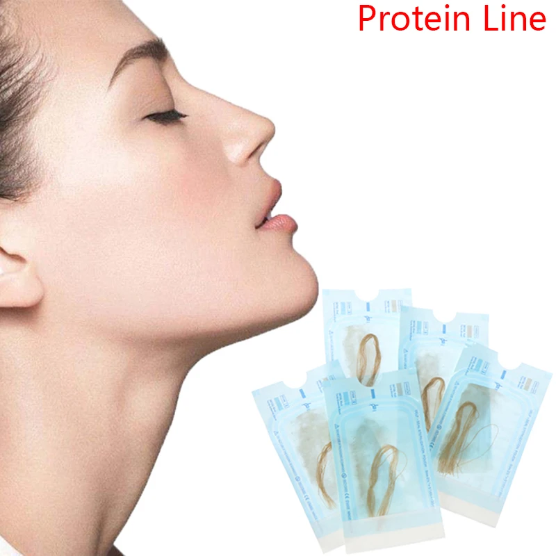 

1/5Pcs Gold Carved Protein Line Enhances Facial Firming And Improves Relaxation And Fades Fine Lines Crow's Feet Skin Care Tools