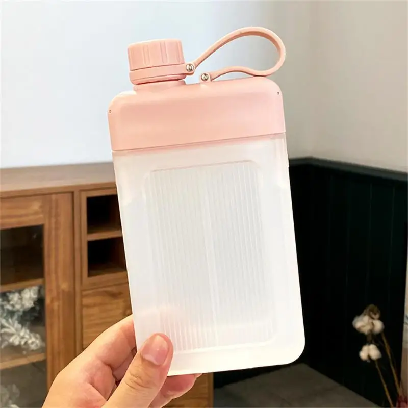 

Outdoor Travel Portable Pocket Water Bottle Creative Flat Sports Water Bottle Simple Water Cup Flat Portable Square Water Cup