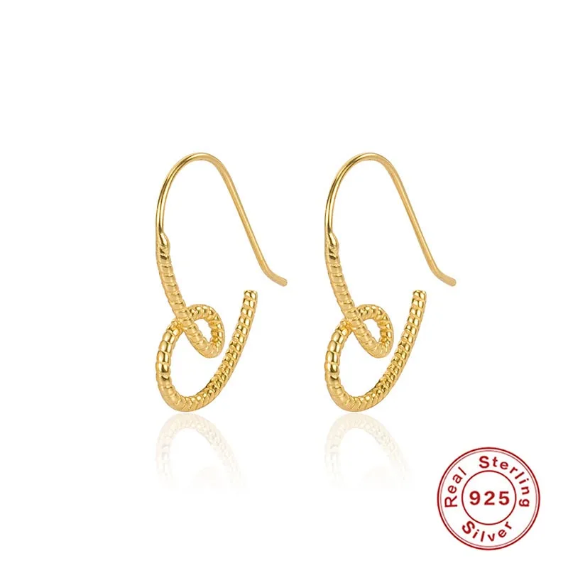 Серьги женские из серебра 925 пробы в виде сердца