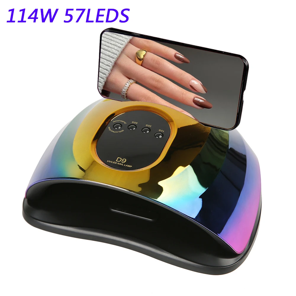 

114W Nail Drying Lamp For Manicure Led UV Lamp For Nails Gel Polish Dryer With Smart Sensor Professional Nail Salon Equipment