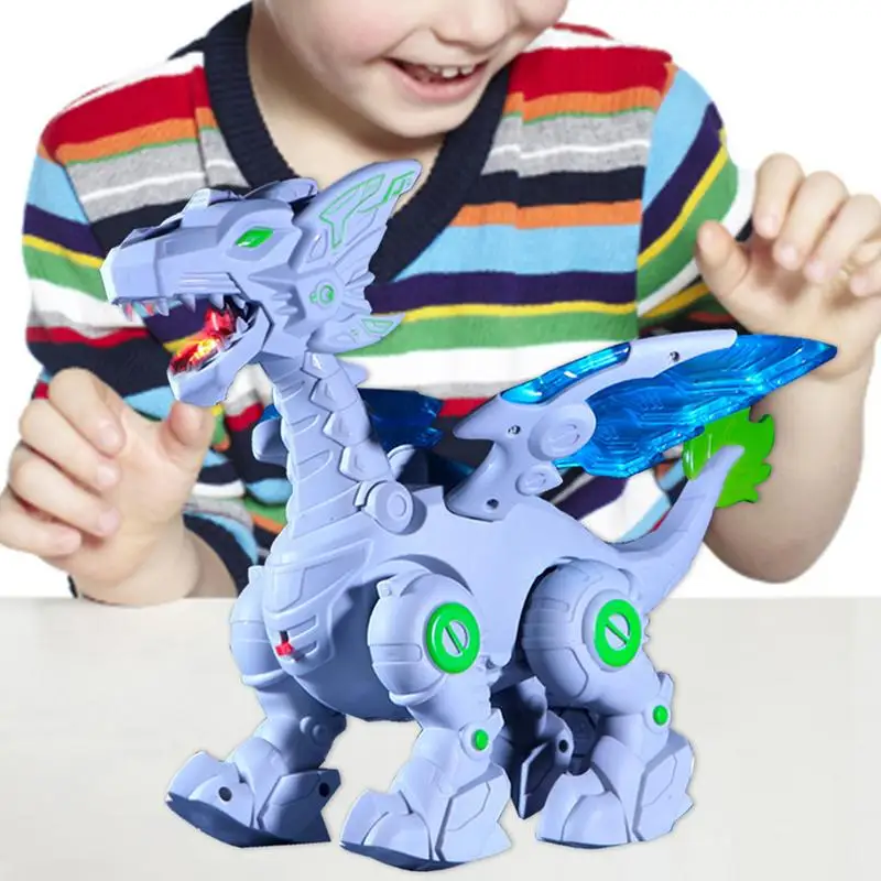 

Mechanical Dinosaur Electronic Walking Dinosaur Mechanical Dinosaur Toy With Wings Flutter Head Shakes Tail Swings Roaring Sound
