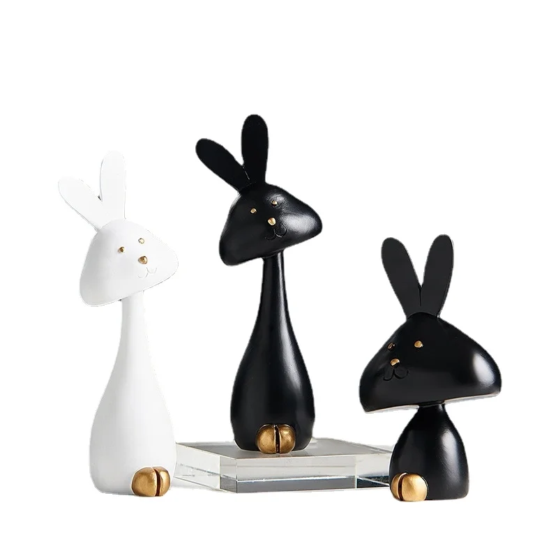 

Nordic Desktop Deer Rabbit Ornaments Children's Bedroom Room Decoration Porch Living Room Home Office Furnishings Gifts