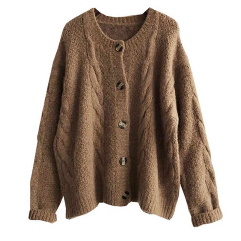 

2022 Spring Wear New Top Loose Sweater Short Coat Women's Knitwear Winter Vintage Sweater Cardigans Korean Style
