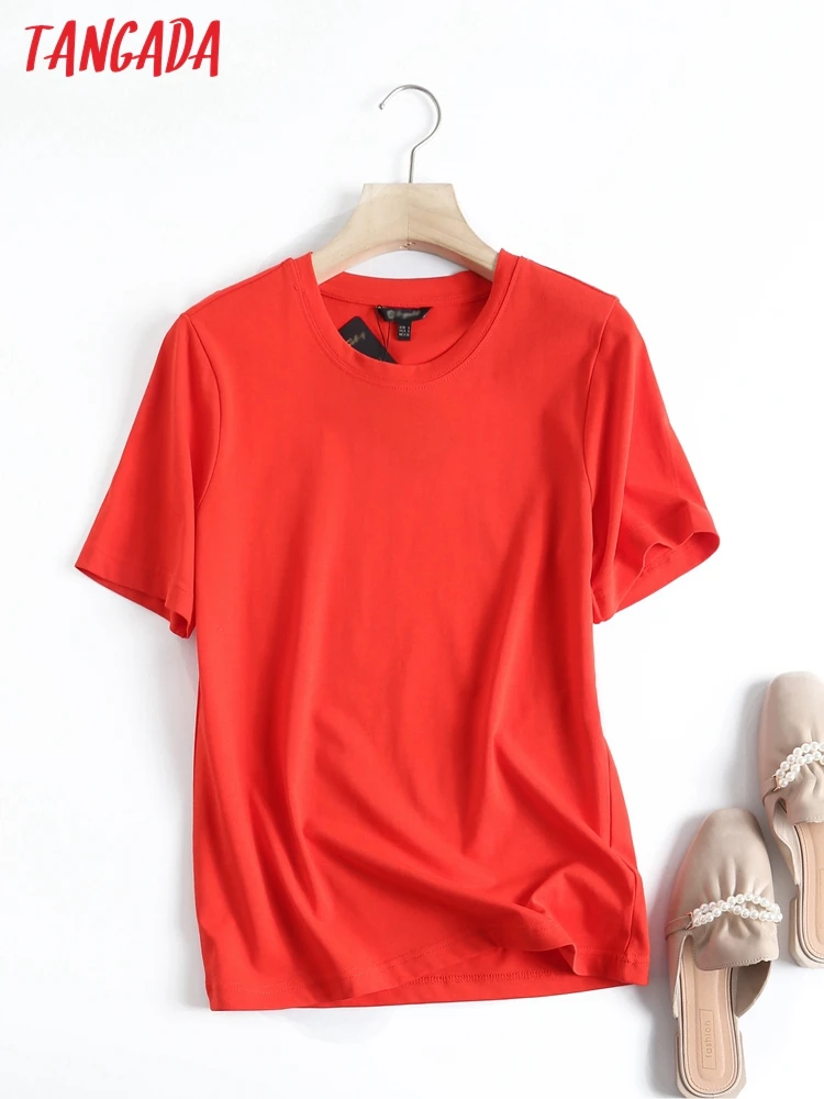 

Женская футболка с коротким рукавом и круглым вырезом, из хлопка