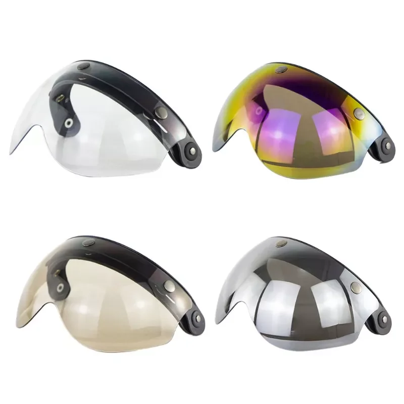 

NEW2023 2022 New W glasses 3 Snap 3/4 Helmet Shield with FLIP UP Hinge for TORC T50 Vintage Moto