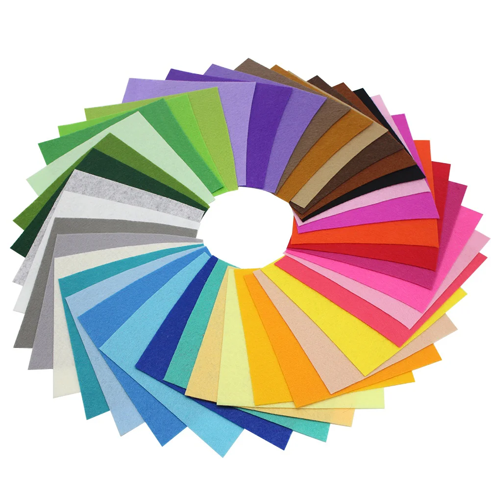 

40 Pcs Craft Felt Furniture Felt Thick Felt Plush Fabric Colored Felt Large Felt Fabric Sheet Felt Cloth