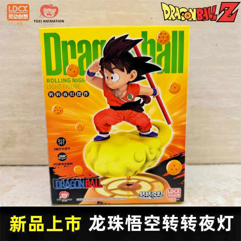 Новый оригинальный Dragon Ball аниме фигурка Гоку вращающийся ночник украшение