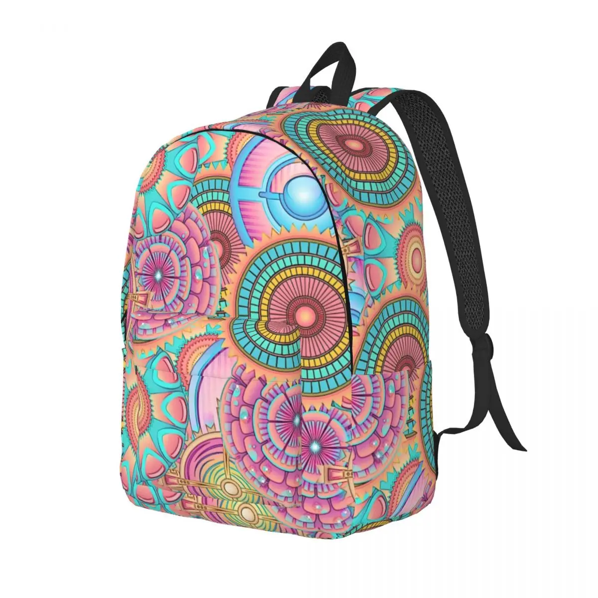 

Красивый рюкзак с рисунком мандалы, рюкзаки для трекинга с абстрактным цветочным принтом, школьные ранцы для студентов в уличном стиле, рюкзак с индивидуальным рисунком