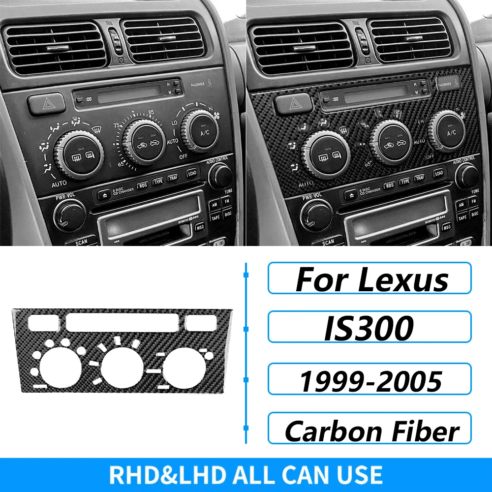 

Для Lexus IS IS200 IS300 1999-2005 углеродное волокно, центральная консоль, переключение передач, вентиляционное отверстие, подъем окна, набор накладок, автомобильные аксессуары, наклейка