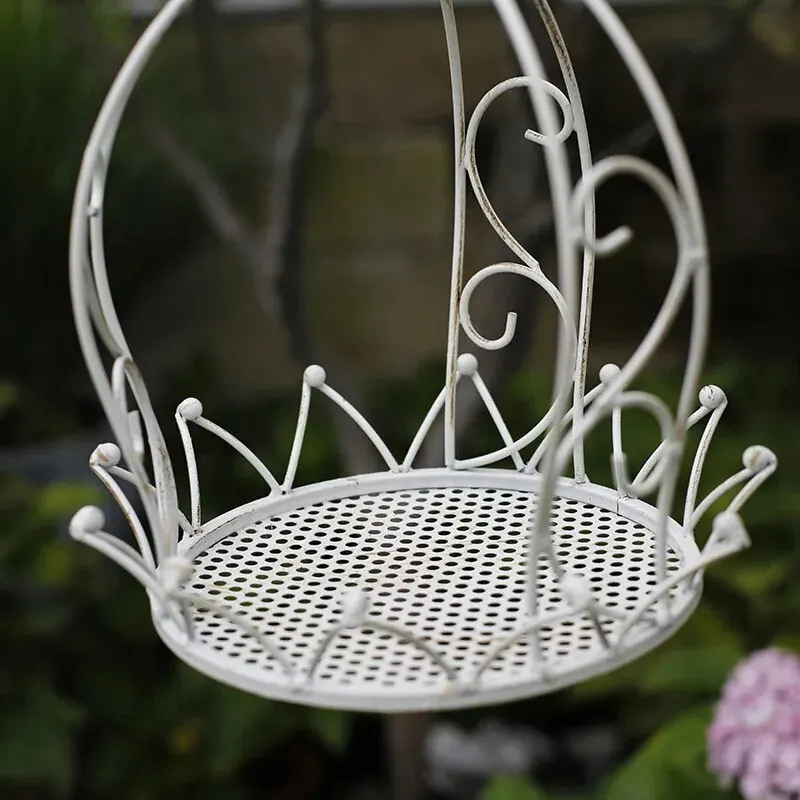 Идиллическая подвесная корзина из кованого железа цветочный горшок качели в