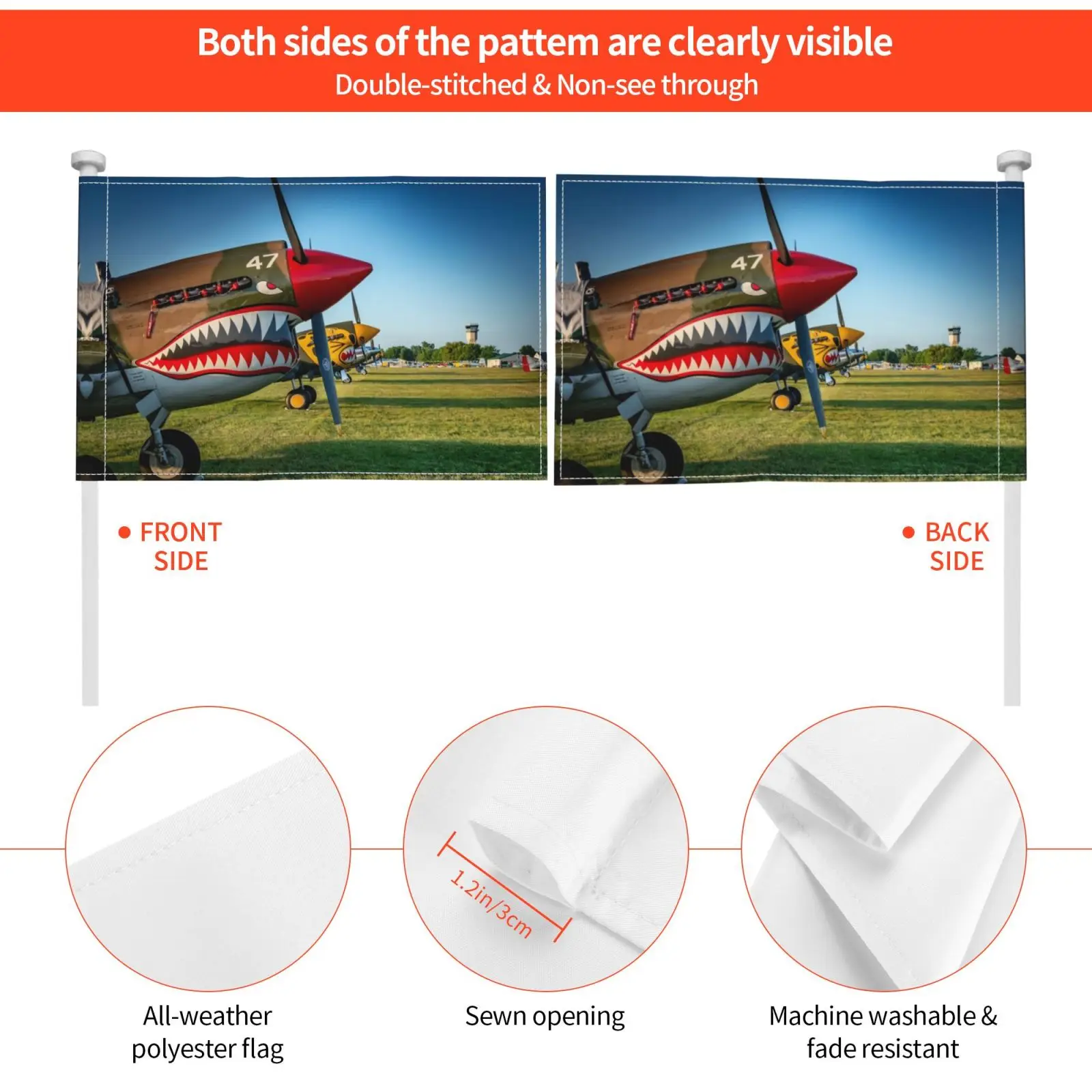 Летающий тигр уличный декор флаг Автомобильный самолет путешествия страсть