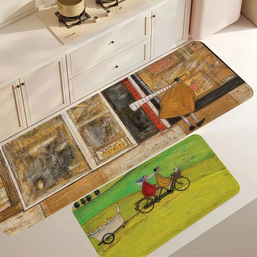 Коврик Sam Toft С Абстрактным Фильмом - Современный Стиль Нескользящий Домашний