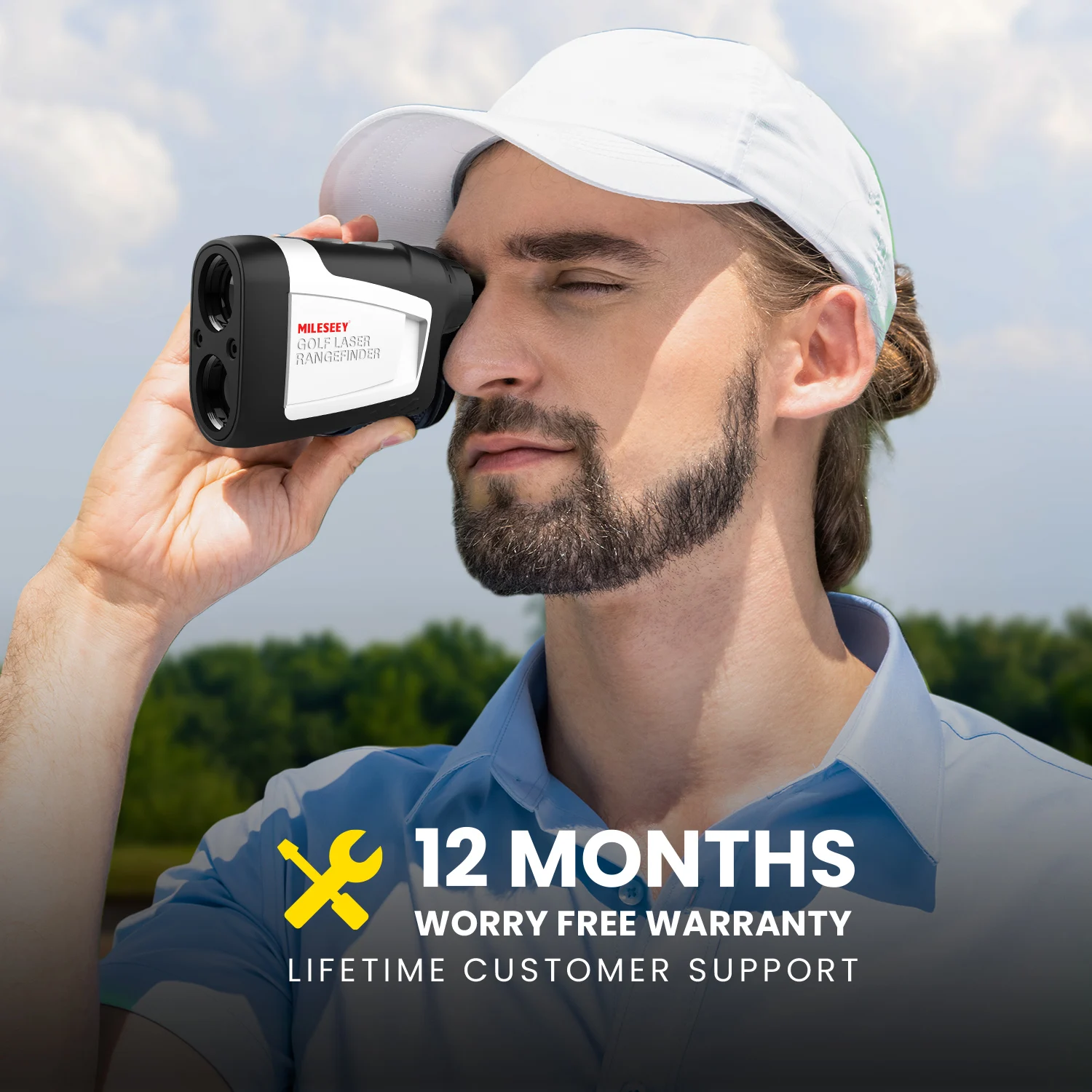 MILESEEY PF210 Дальномер для гольфа Лазерный дальномер 600 м с футляром и аккумулятором