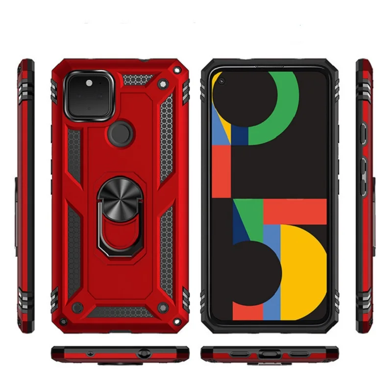 

Fashion Magnetic Hidden Bracket Phone Case For Google Pixel 8 Pro 7a 7 Pro 6a 6 Pro Solid Color Phone Cover