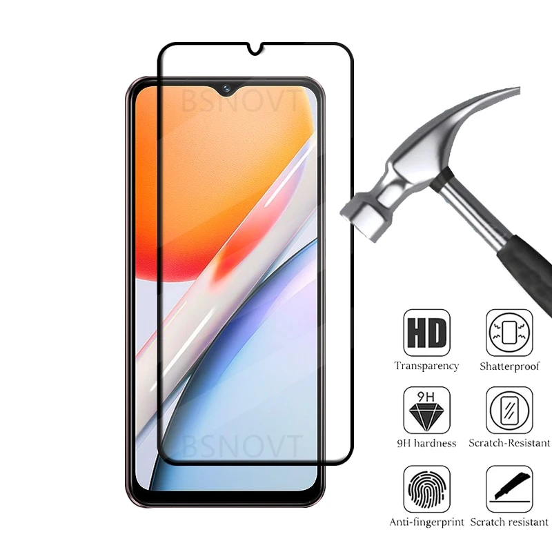 6 в 1 для Vivo Y18 стекло закаленное Защита телефона полное покрытие HD 9H защита экрана