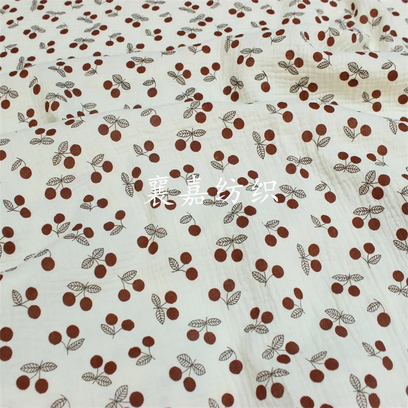 Двухслойная хлопчатобумажная креп-ткань 100x135 см марля ткань с мультяшным принтом