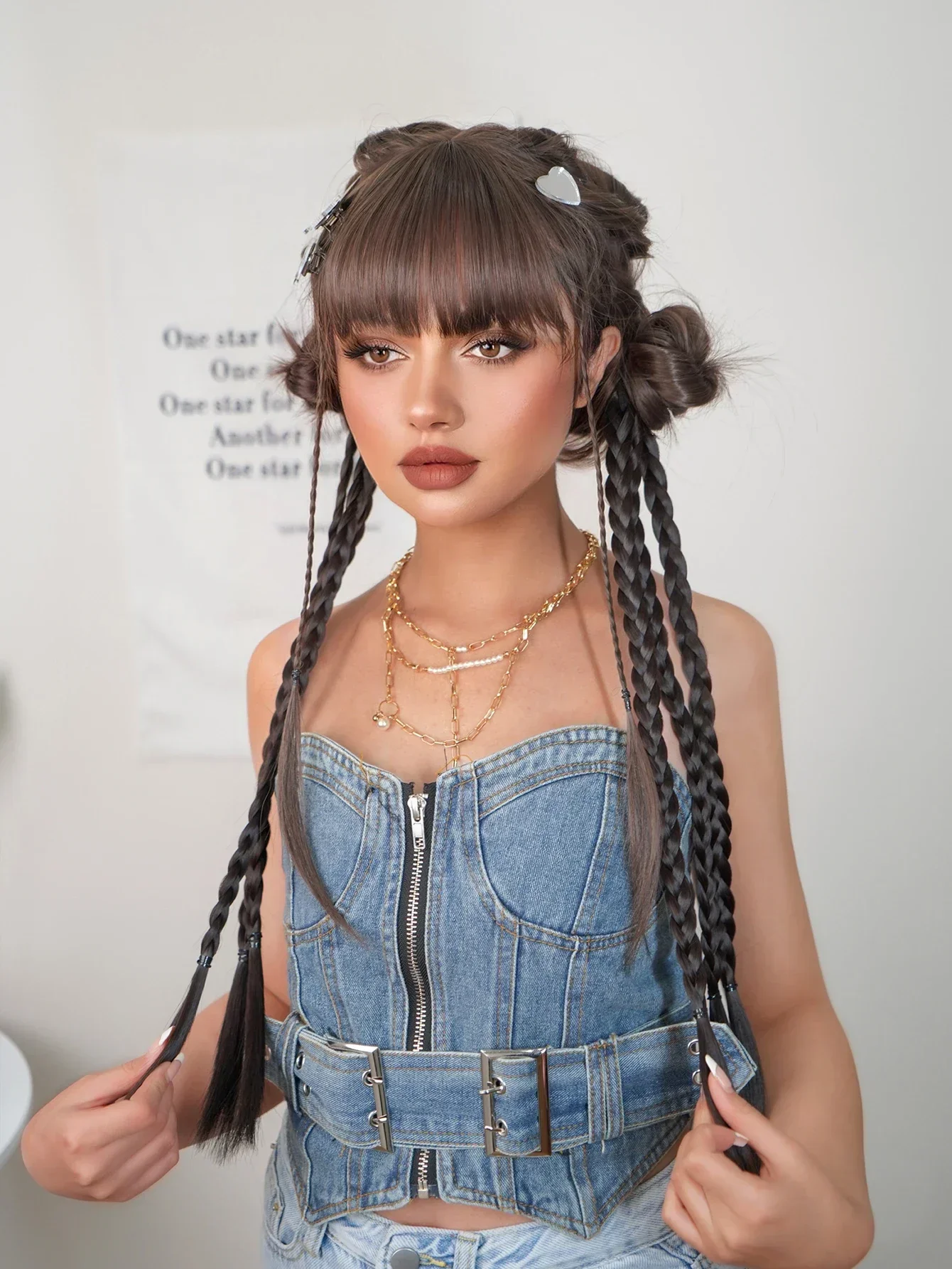 Черные синтетические косички для бокса 18 дюймов длинные искусственные хвоста