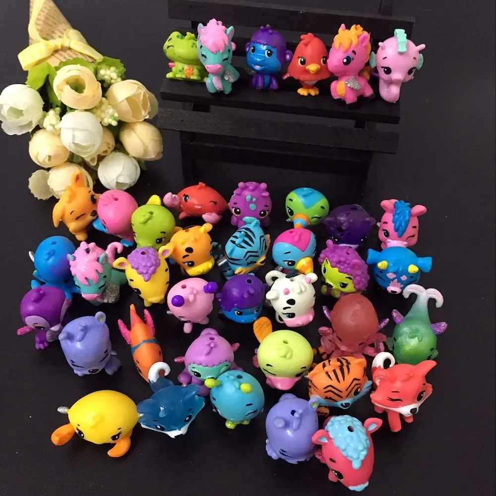 

5-50pcs Pack Randomly Hot Sale Little Fly Fish Anime Figure HATCHIMALS Hachi Magic Model 3CM for Children Kids Gifts