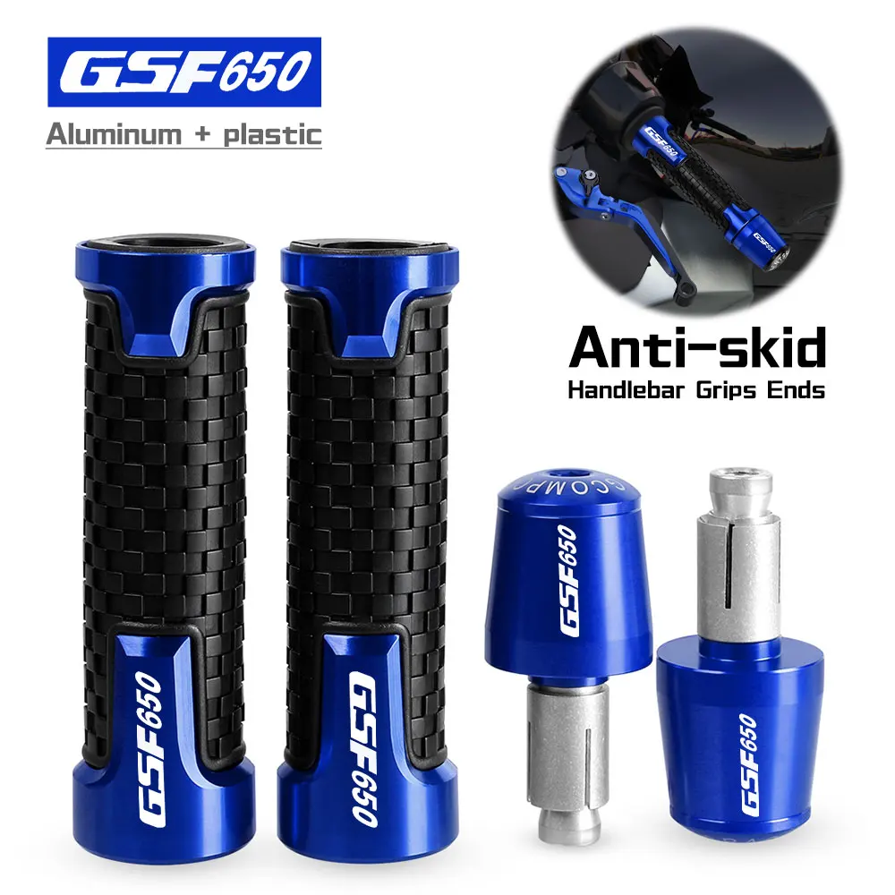 

FOR SUZUKI GSF650 GSF 650 2005 2006 2007 2008 2009 CNC Hndlebar Grips Ends Weight handle bar grip end Anti Vibration Silder