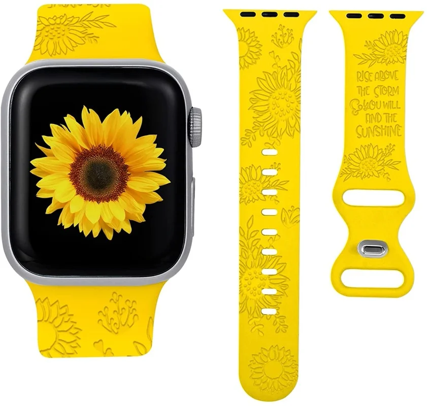 

Silicone band For Apple Watch Strap 45mm 41mm 44mm 40mm 38mm 42mm smartwatch watchband for iWatch serie 3 4 5 6 7 se strap