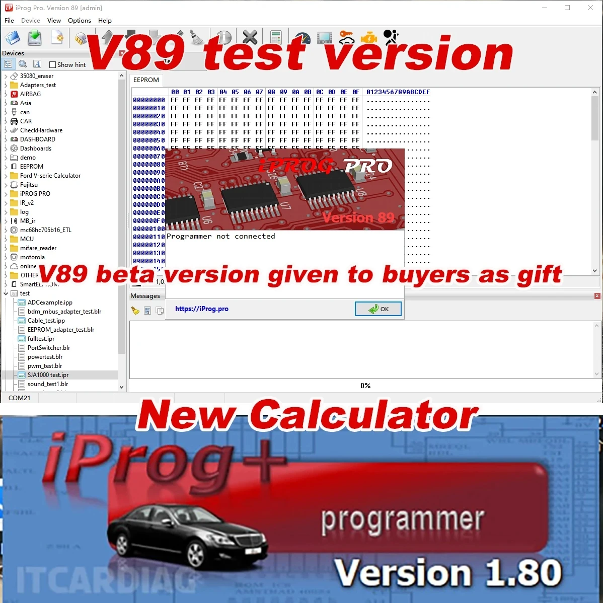 Сумка для инструментов IPROG Pro V87 IMMO Автомобильный радиоприемник SRS Сброс приборной панели Полный ECU Программатор ключей Замена Digiprog Carprog (art.: 3920ccf44792b) - 3920ccf44792b