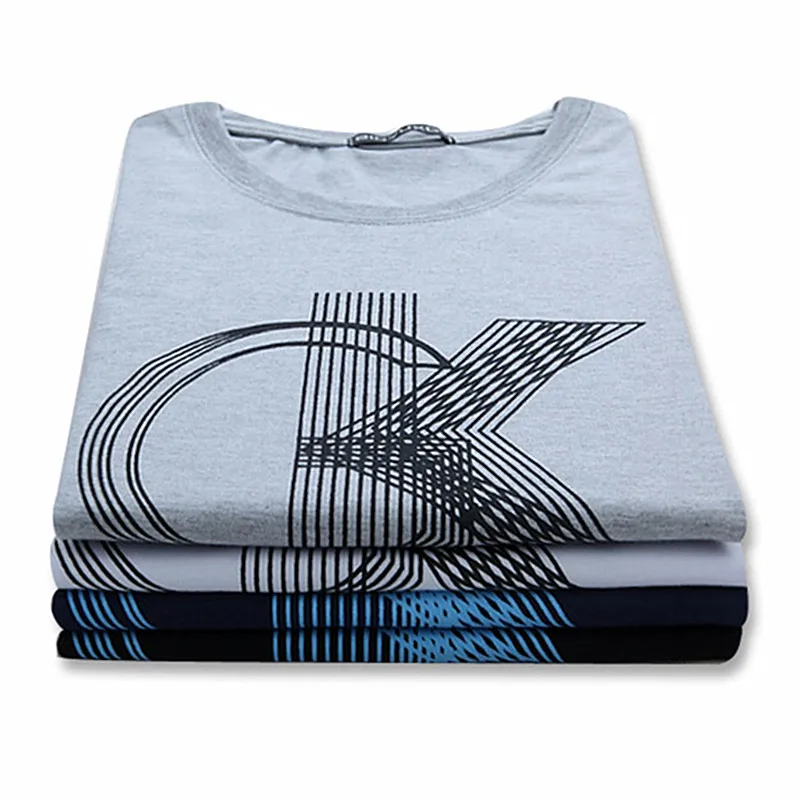 Новая модная мужская футболка с круглым вырезом и коротким рукавом на весну лето