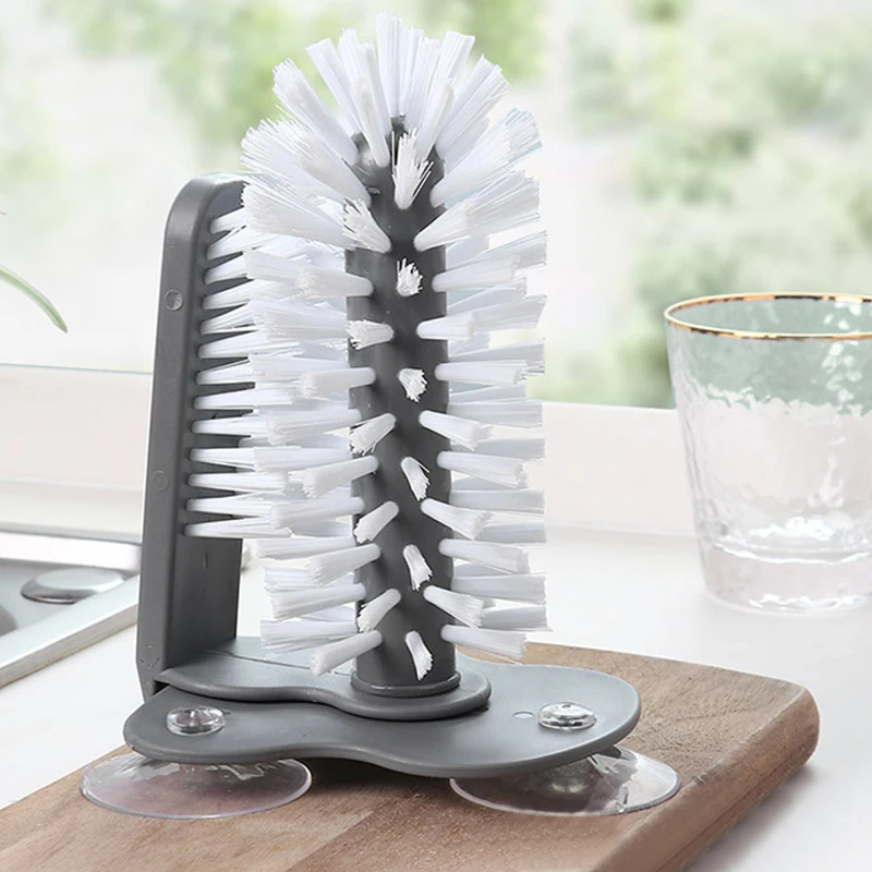 Скребок 2 в 1 для чистки стеклянных стаканов щетка чашек приспособления кухонные