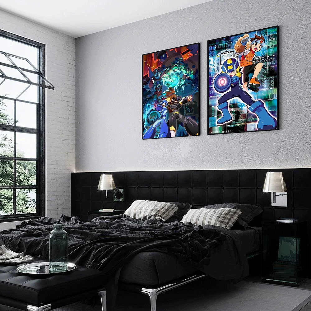 Рокман Мегаман игровой постер настенное искусство домашний декор комнаты