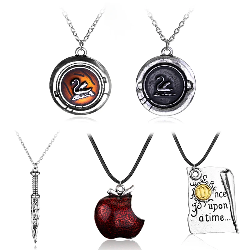 Ожерелья Once Upon A Time Регина Миллс красное яблоко румпь темные ожерелья кинжал