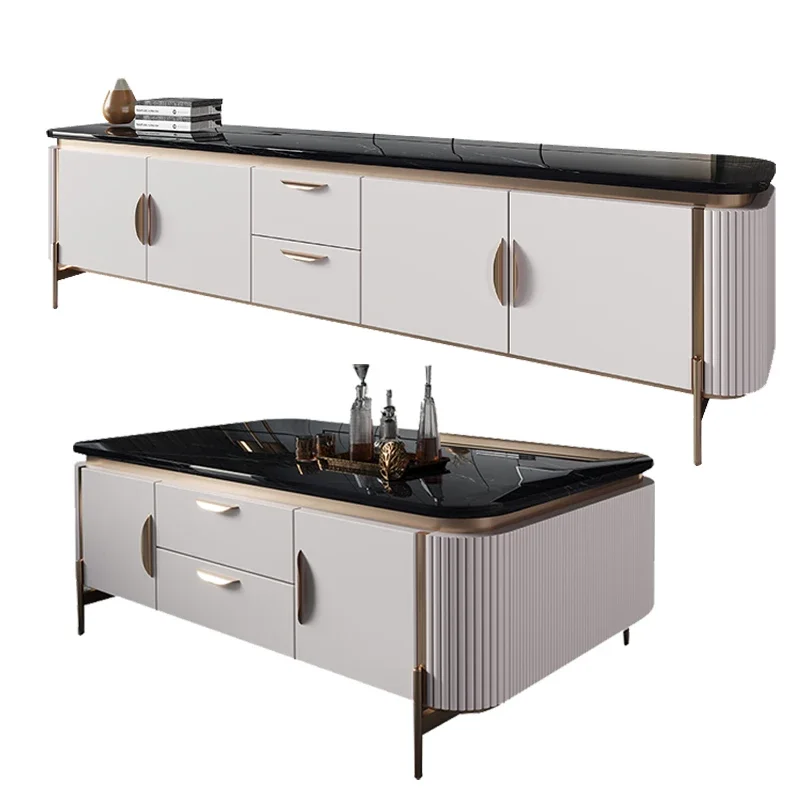 Роскошный ТВ-стенд в итальянском стиле шкаф для хранения гостиная ТВ-стенды