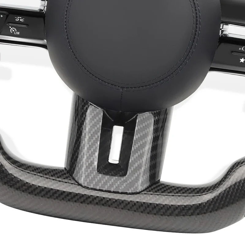 Фото Карбоновый автомобильный руль в сборе для Mercedes Benz AMG W204 W205 W212 W222 W221 E63s C180 Cls Glc Gle Gls Gla Cla Glk Slc №5