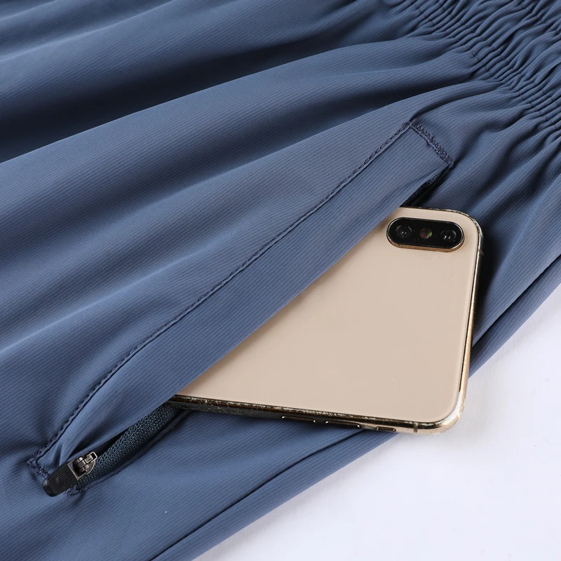 Shorts Men Prints Active  Zip Pocket Workout Shorts Quick Dry Casual Beach Brand Shorts Summer Running Sports Shorts