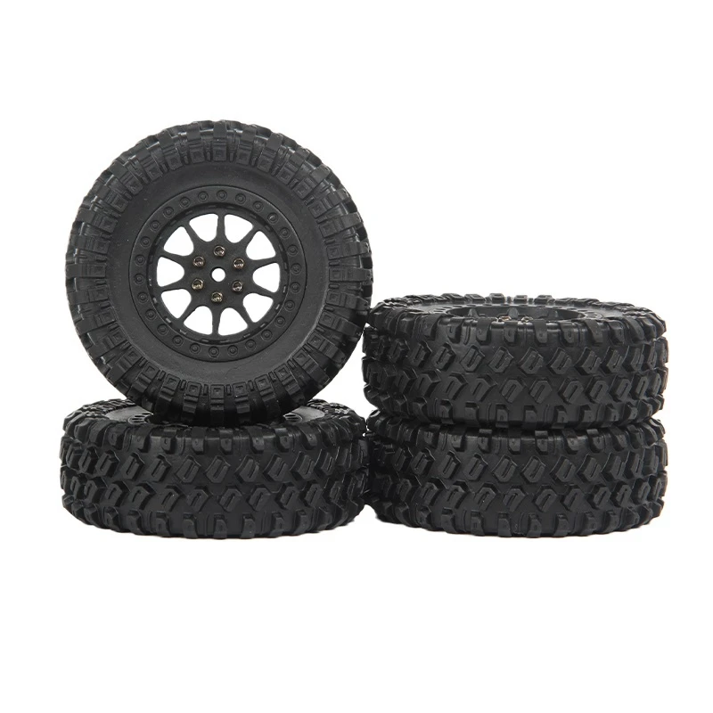 

4Pcs 70mm Tire Tyres Wheel for MN D90 D99S MN-90 MN91 MN98 MN99S WPL C14 C24 C34 B14 B24 RC Car Upgrade Parts