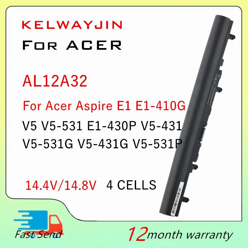 Аккумулятор для ноутбука Acer Aspire E1-410G V5 V5-531 E1-430P V5-431 V5-531G V5-431G V5-531P E1-522 V5-431P V5-531PG E1-530
