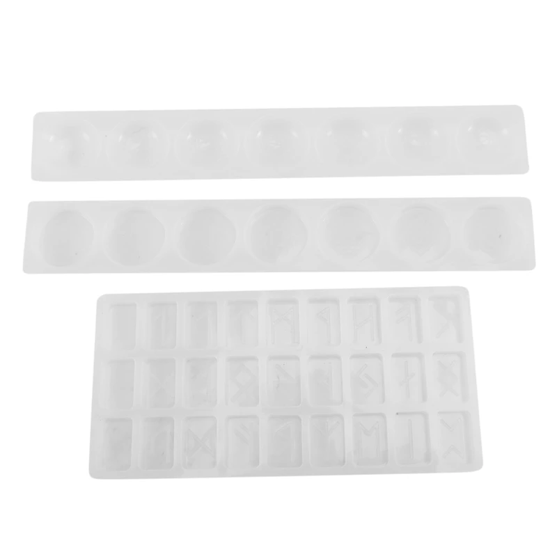 

7 Chakras Stones Resin Molds With Rune Resin Mold Set, Silicone Rune Letter Molds Healing Crystal Epoxy Mold