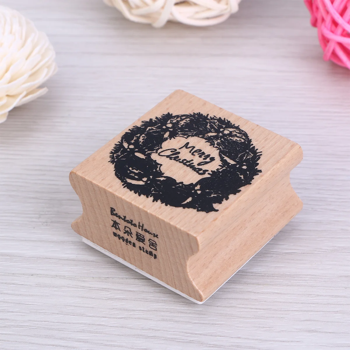 

Stamp Woodenstamps Stampersstamper Diy Favors Party Christmas Children Album Printing Photo Seal Kids Making Craft Paper
