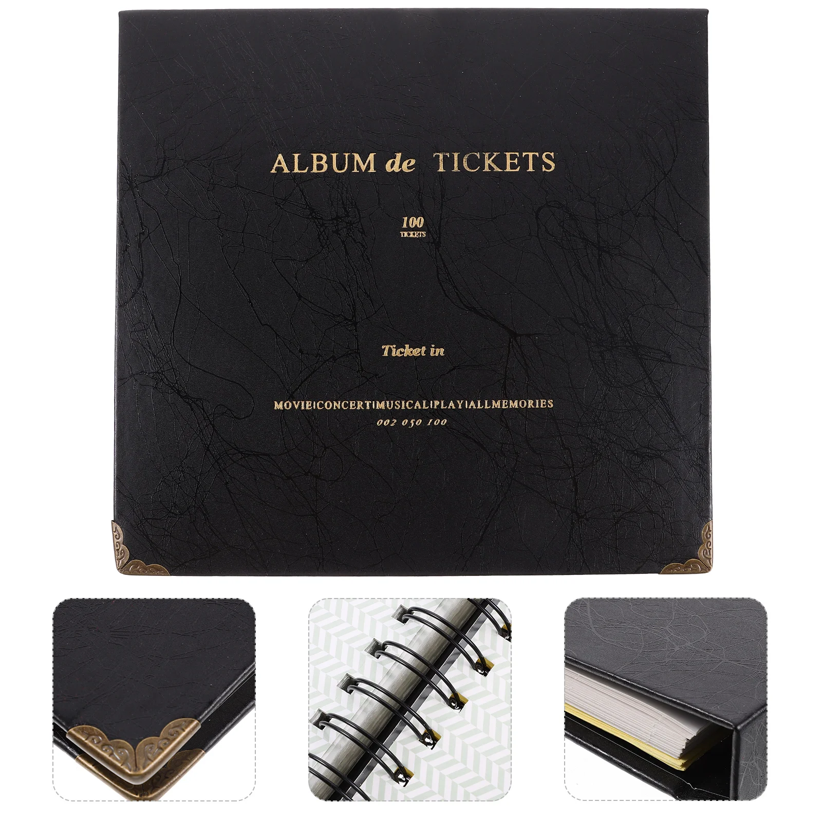 

Travel Pictures Album Note Storage Book Photo Plane Tickets Commemorative Booklet