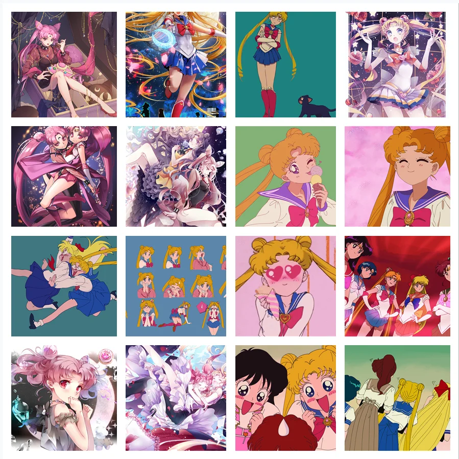 Цифровая масляная краска японское аниме Сейлор Мун заяц луна сделай сам ручная