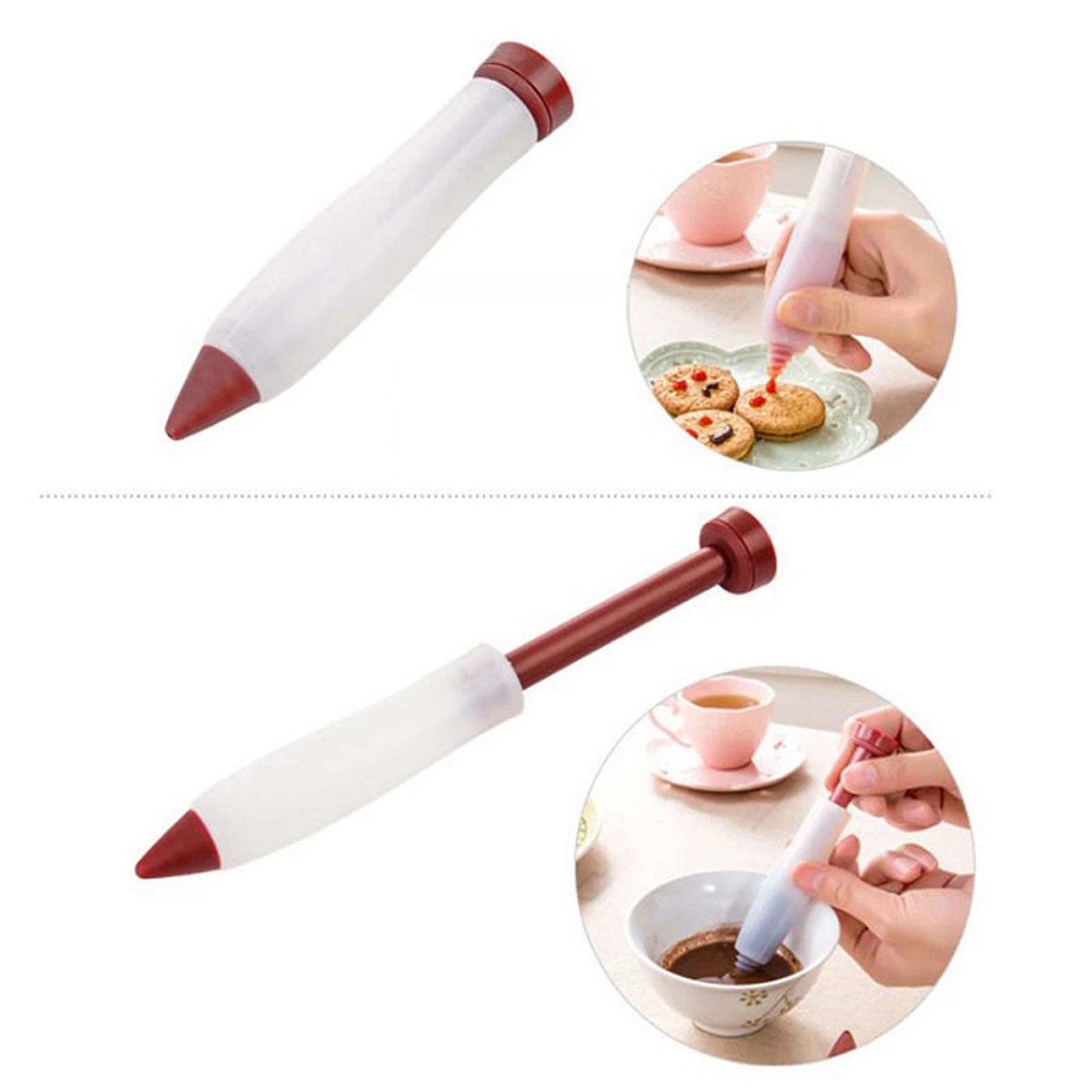 

Pastry Icing Pen DIY Cake Tool Piping Bag Nozzle Tip Fondant Cake Cream Syringe Muffin Dessert Decorator Kitchen Accessories