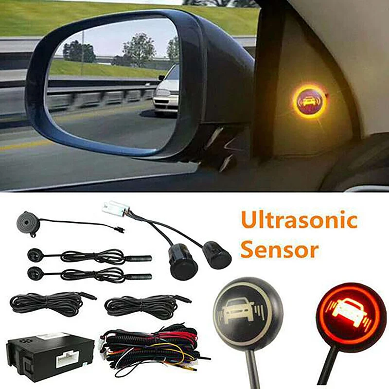 

Car Blind Spot Monitoring System Ultrasonic Sensor Distance Assist Lane Blind Spot Detection System